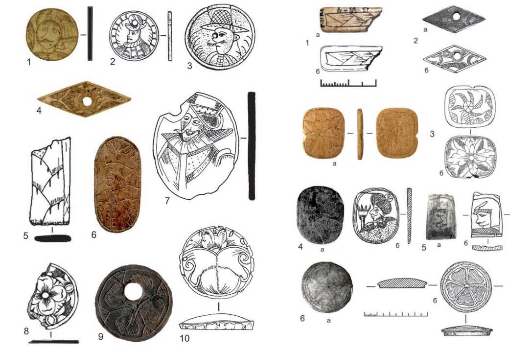 На раскопках в Тверской области найдены элементы с карикатурными портретами Фото: Институт истории материальной культуры РАН