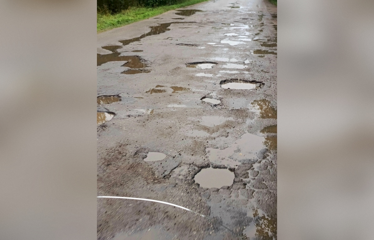 Школьный автобус не выдержал поездки по дороге в Тверской области Фото: News 69