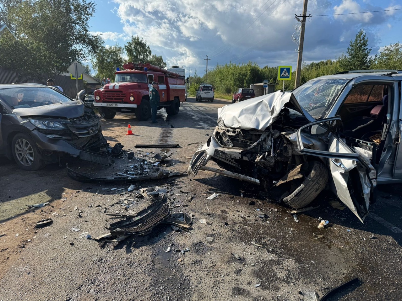 Устроивший серьезное ДТП в Осташкове водитель не соблюдал дистанцию Фото: Осташковская Госавтоинспекция