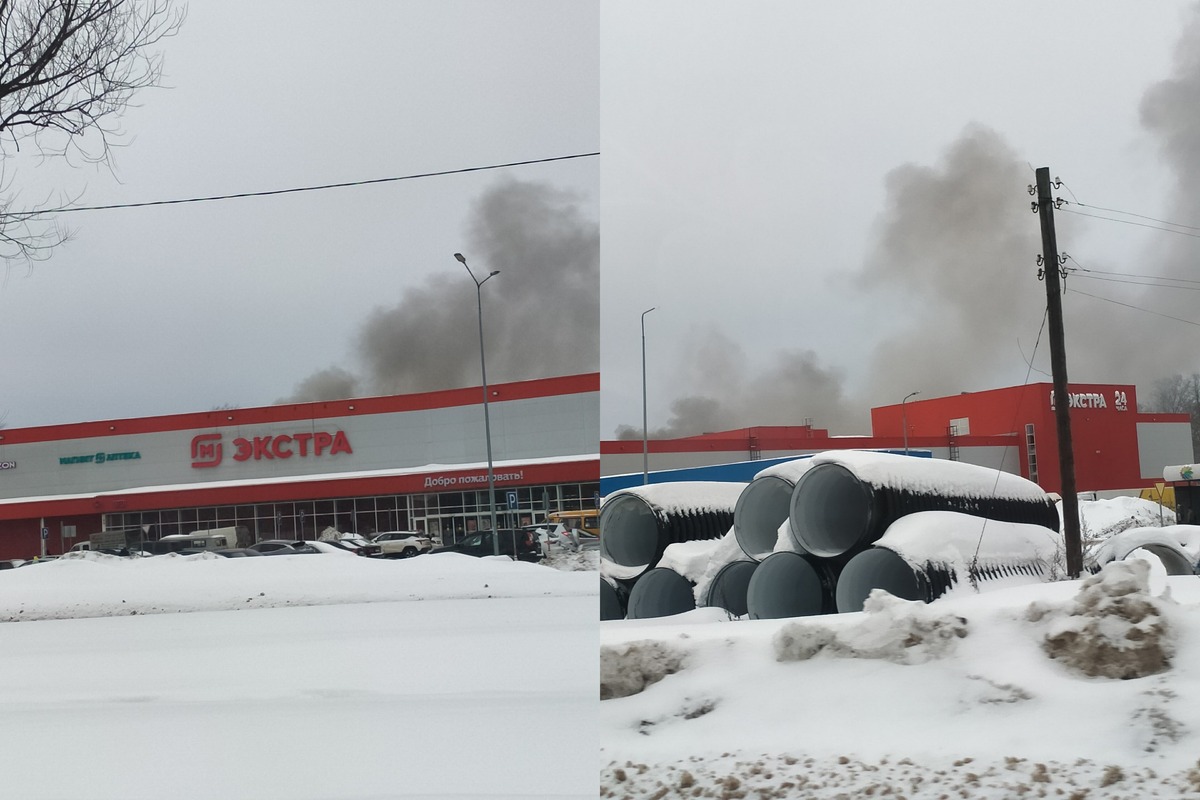 На 2-м проезде Чкалова в Твери горит дом Фото: News 69