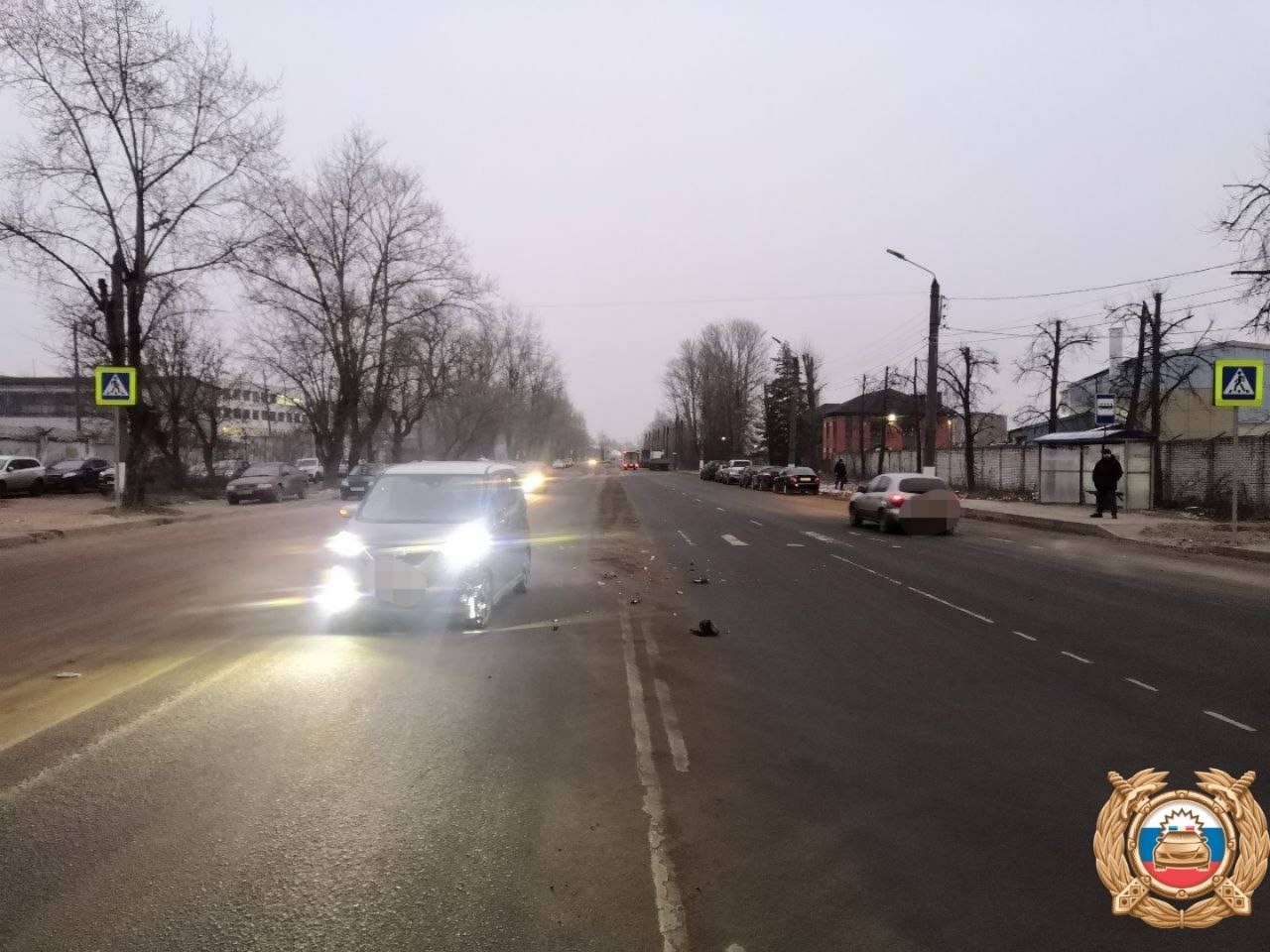 В Твери на пешеходном переходе сбили мужчину Фото: городской отдел Госавтоинспекции Тверской области