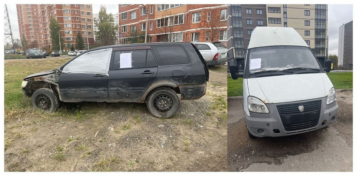 В Твери ищут собственников двух брошенных автомобилей Фото: администрация города Твери