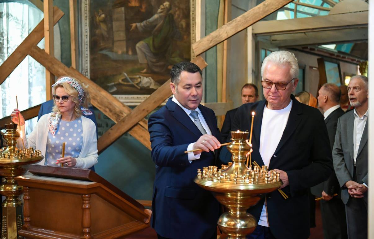 Заместитель председателя правительства РФ Татьяна Голикова и губернатор Игорь Руденя посещают образовательные и культурные объекты города Старицы Тверской области - новости Афанасий