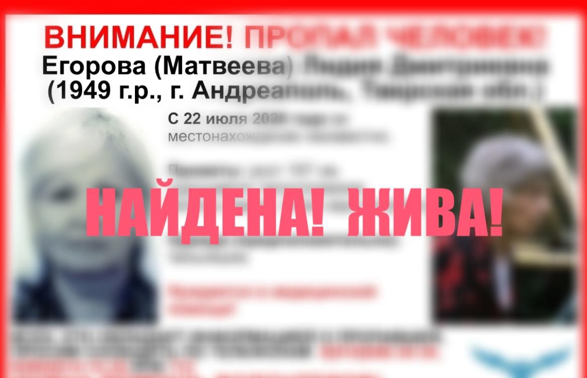 В Андреаполе пропала пенсионерка, которой требуется медицинская помощь - новости Афанасий