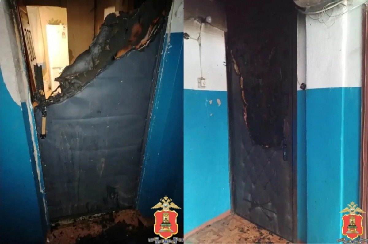 В Максатихе задержан мужчина, который поджигает чужие двери из-за плохого настроения Фото: УМВД Тверской области