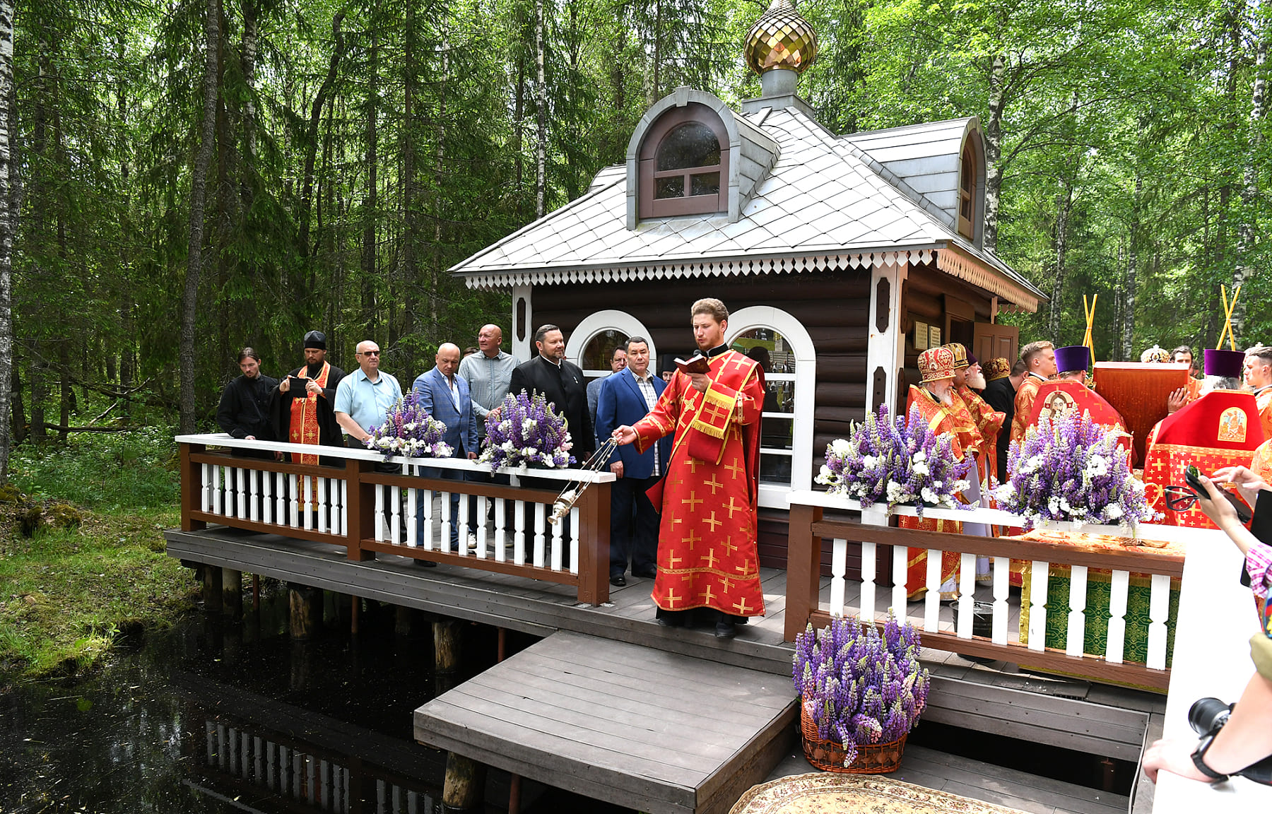 На истоке Волги в Тверской области стартовал XXV Большой Волжский Крестный ход Фото: правительство Тверской области