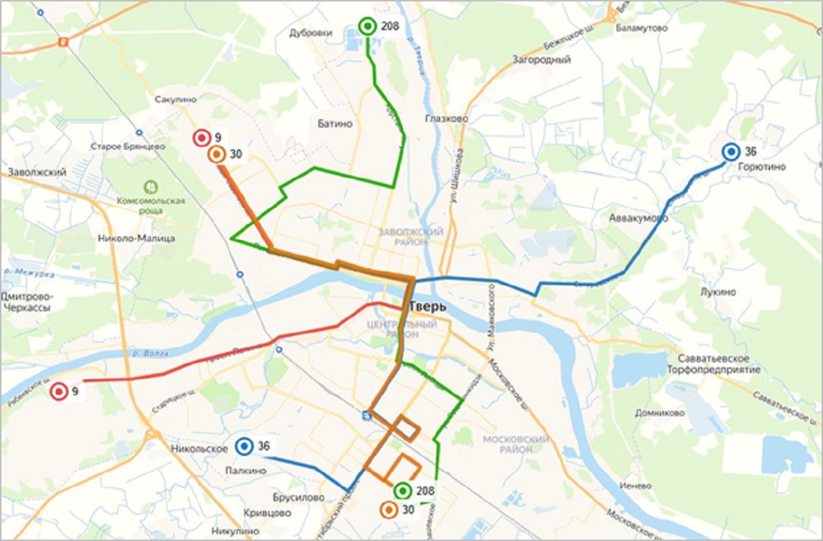 В новогоднюю ночь в Твери будут ходить автобусы 