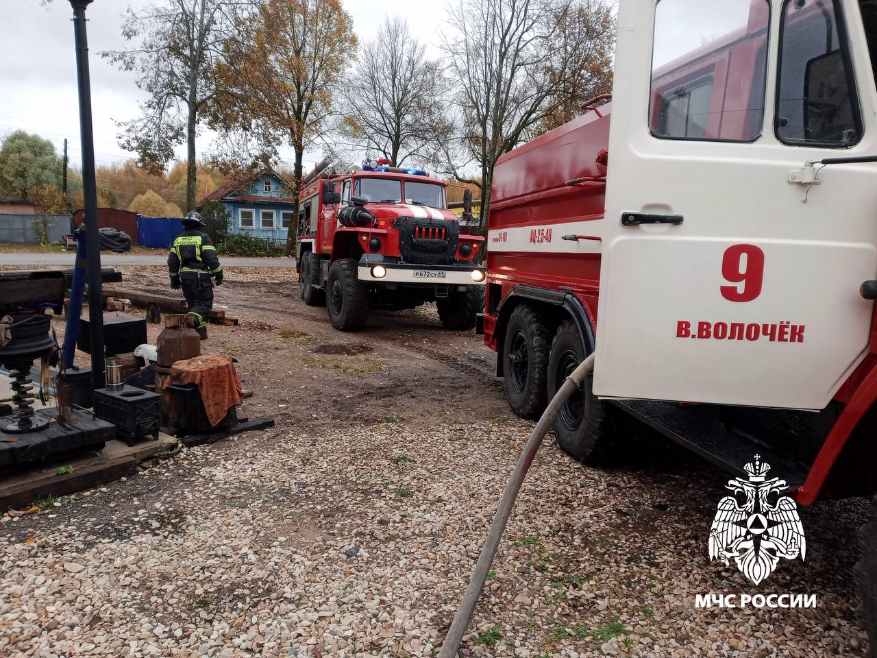 В Вышнем Волочке Тверской области из-за аварийного электрооборудования подгорела кухня Фото: ГУ МЧС России по Тверской области