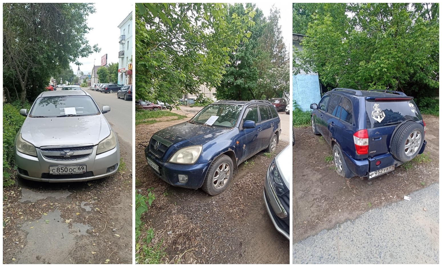 Хозяев брошенных Chevrolet и Changan ищут в Твери Фото: администрация Твери