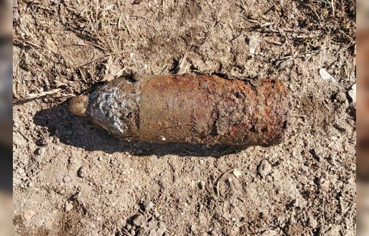 Под Ржевом нашли противотанковый снаряд времен ВОВ Фото: МЧС Тверской области