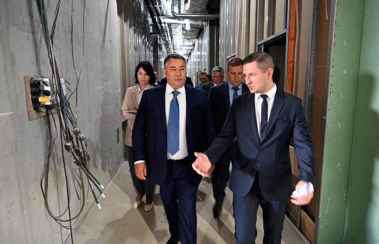 Губернатор Игорь Руденя ознакомился с ходом строительства ДОКБ в Твери - новости Афанасий