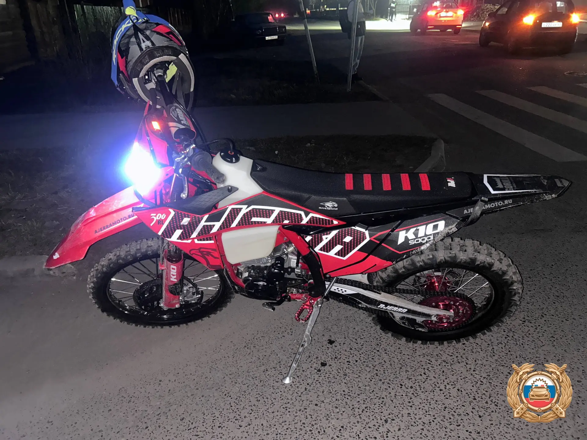 В Кимрах подросток на кроссовом мотоцикле попал в ДТП Фото: ГАИ