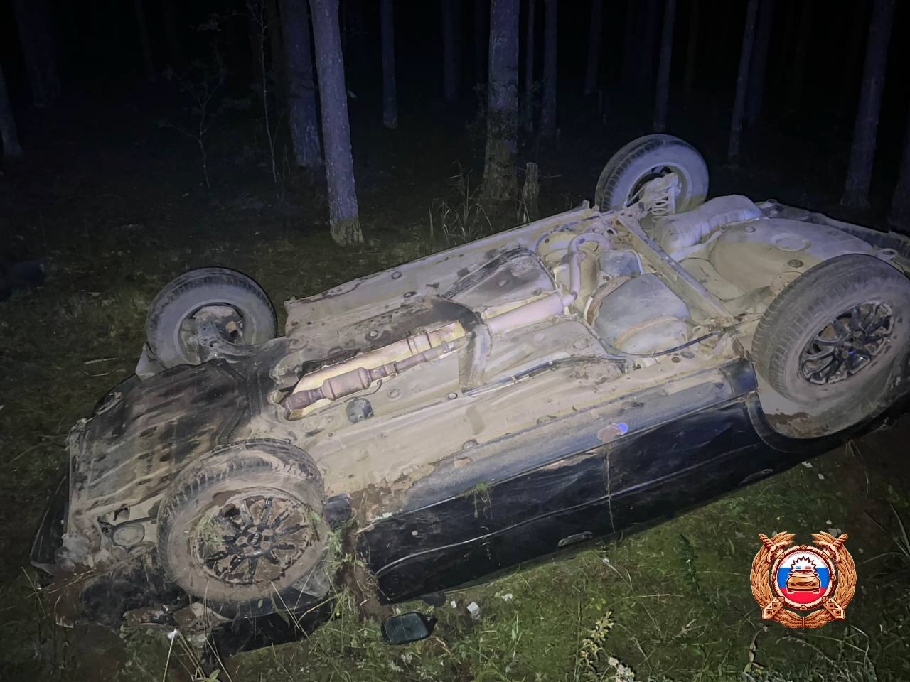 Под Тверью автомобиль «Ауди» съехал с дороги и перевернулся на крышу - новости Афанасий