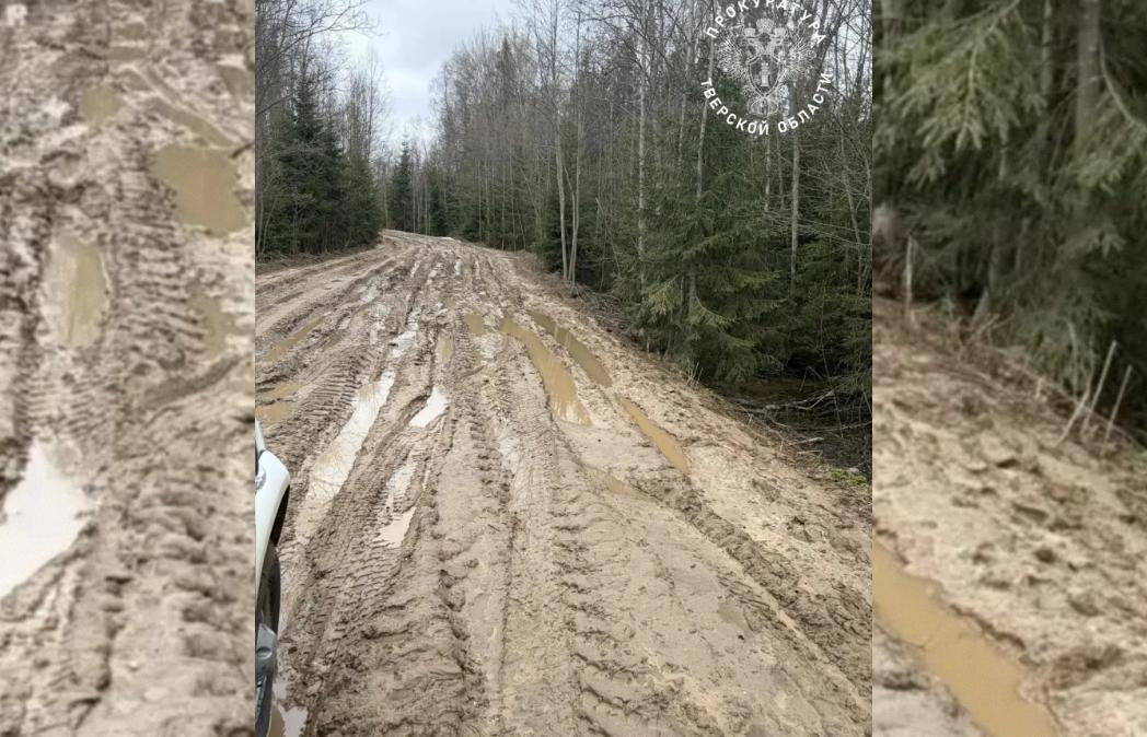 СК и прокуратура проверяют дорогу к деревням под Кимрами Фото: прокуратура Тверской области