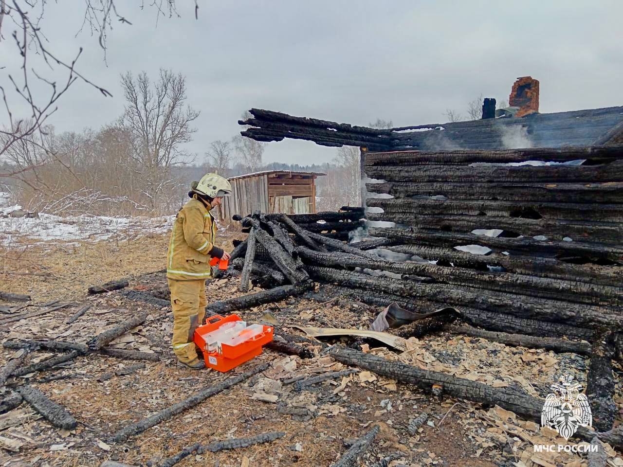 В Тверской области под Торопцом на пожаре погиб человек Фото: ГУ МЧС России по Тверской области