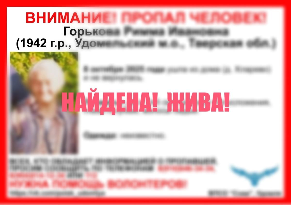 В Удомельском округе ищут пропавшую пенсионерку Фото: ВПСО "Сова"