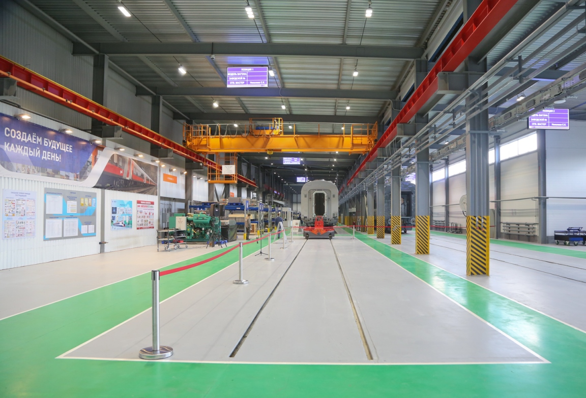 На Тверском вагоностроительном заводе  запустили в эксплуатацию цех новой техники Фото: ТВЗ