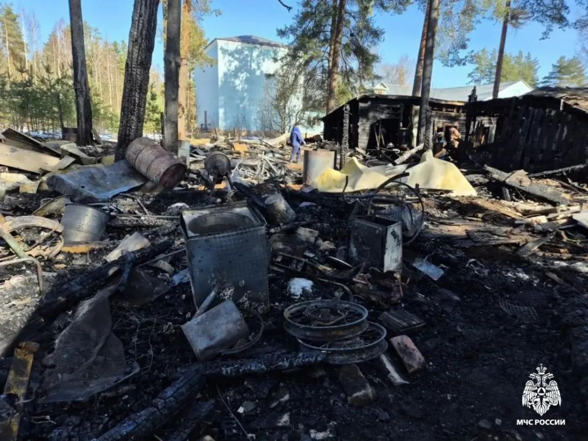В Тверской области из-за поджога сгорели сараи Фото: МЧС