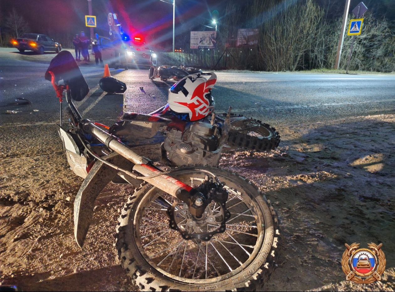 В Твери два подростка на питбайках попали в ДТП Фото, видео: УМВД России по Тверской области