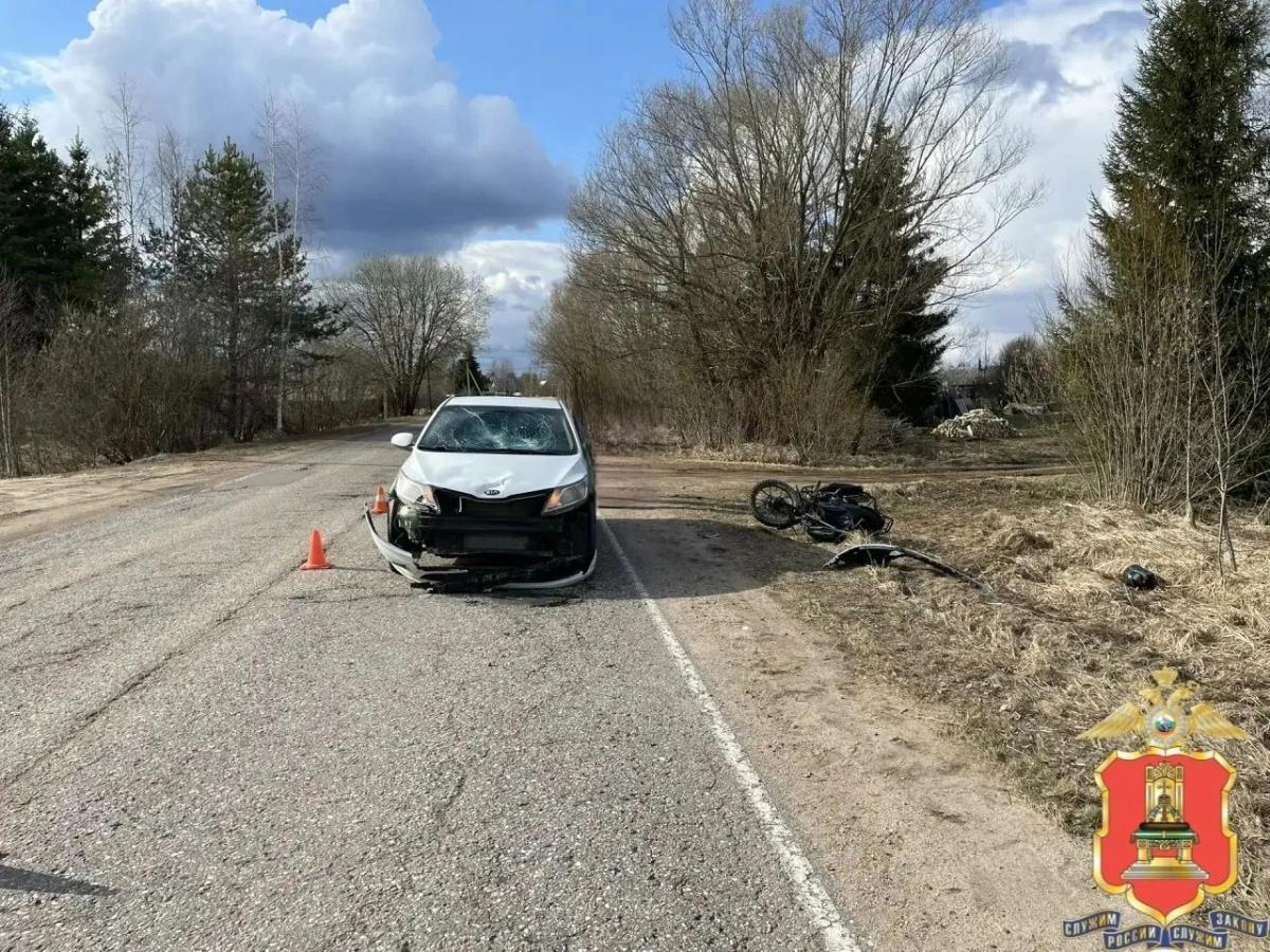 В Удомле полиция начала проверку по факту ДТП с детьми на мопеде Фото: УМВД Тверской области