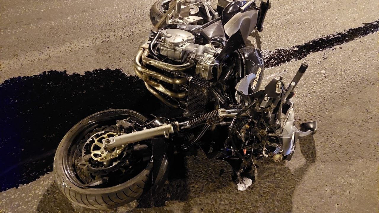 Под Тверью на окружной дороге насмерть разбился мотоциклист Фото: Госавтоинспекция Тверской области