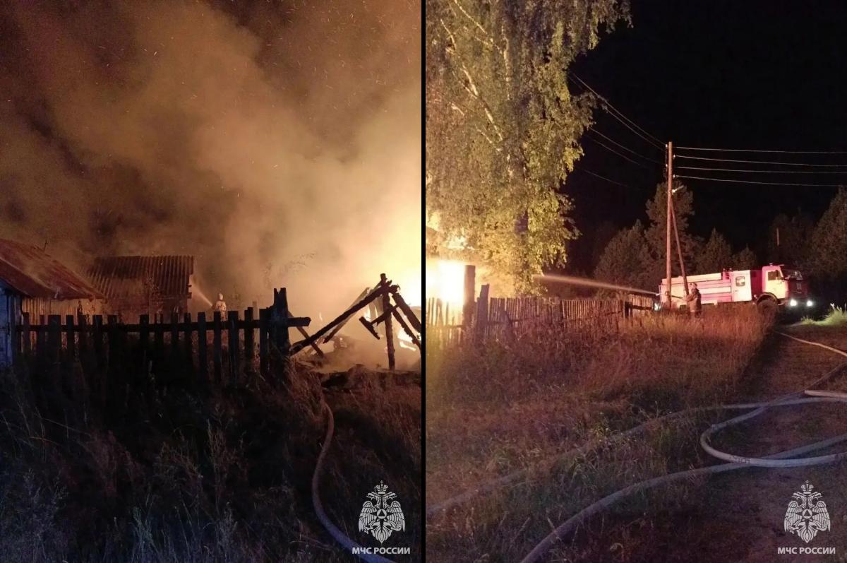 На пожаре в Пеновском округе погиб мужчина Фото, видео: МЧС Тверской области