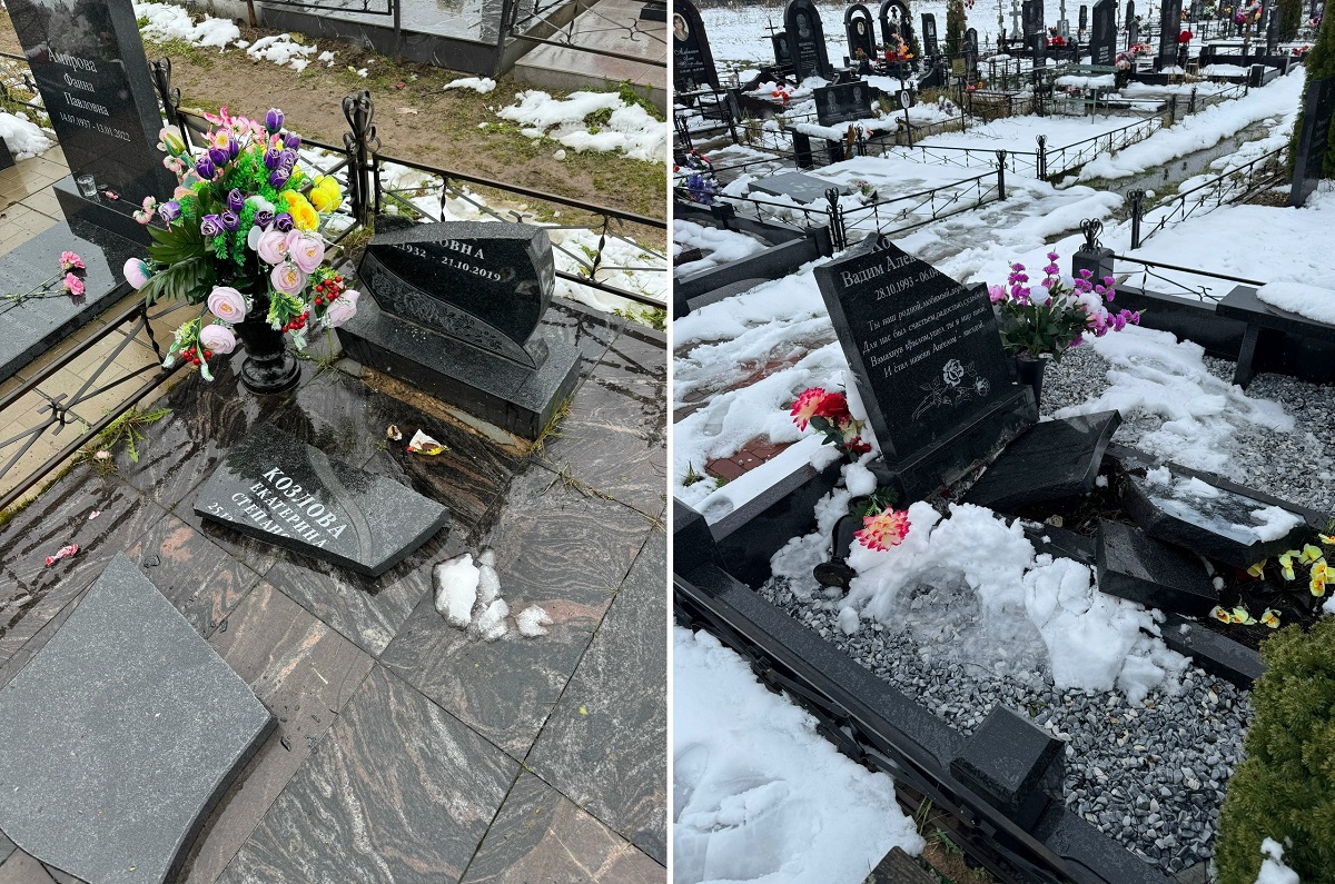 В Конаковском округе — третий случай повреждений могил Фото: Конаково Ньюс (Коnакоvо Novosti)