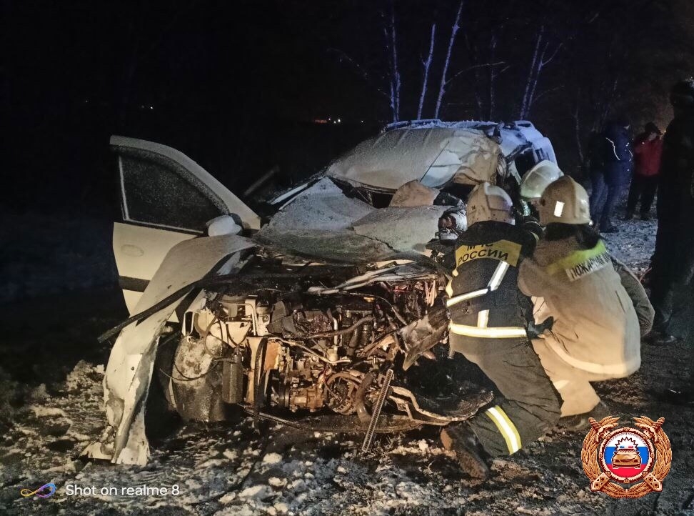 Водитель погиб в ДТП с автобусом под Удомлей Фото: Госавтоинспекция Тверской области