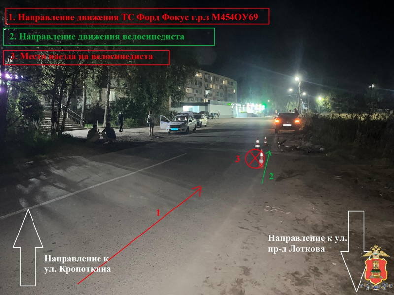 Водителя-рецидивиста обвинили в смерти велосипедиста в Кимрах Фото: УМВД по Тверской области