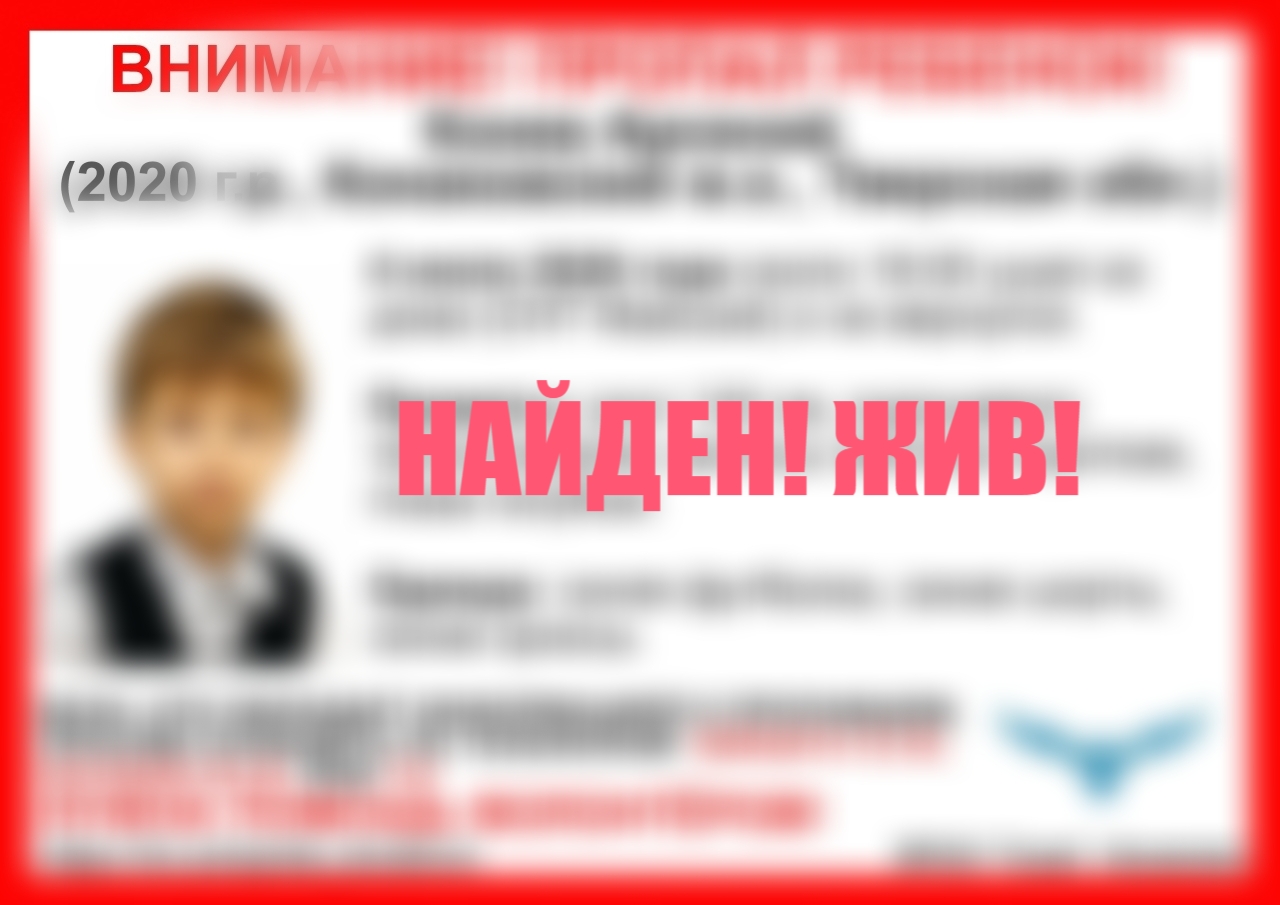 Пропавшего в Тверской области 5-летнего мальчика нашли живым 