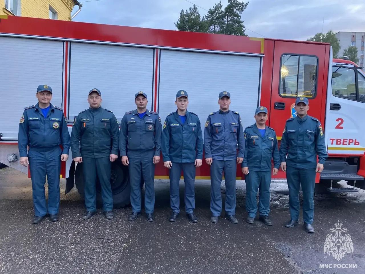 В Твери на пожаре спасены два человека Фото: ГУ МЧС России по Тверской области