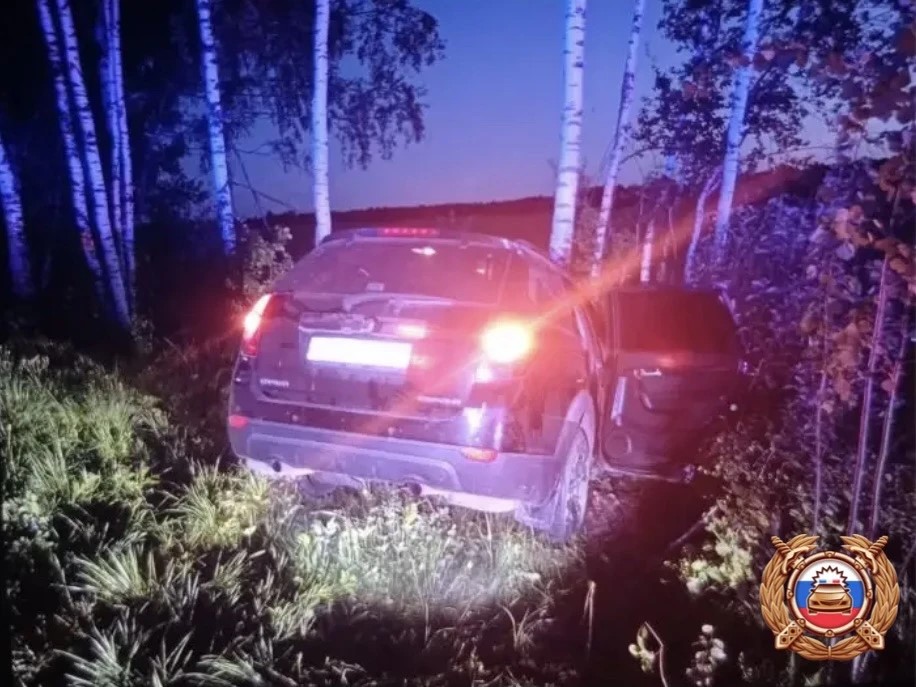 Автомобиль вылетел с дороги и врезался в дерево под Тверью Фото: Госавтоинспекция Тверской области