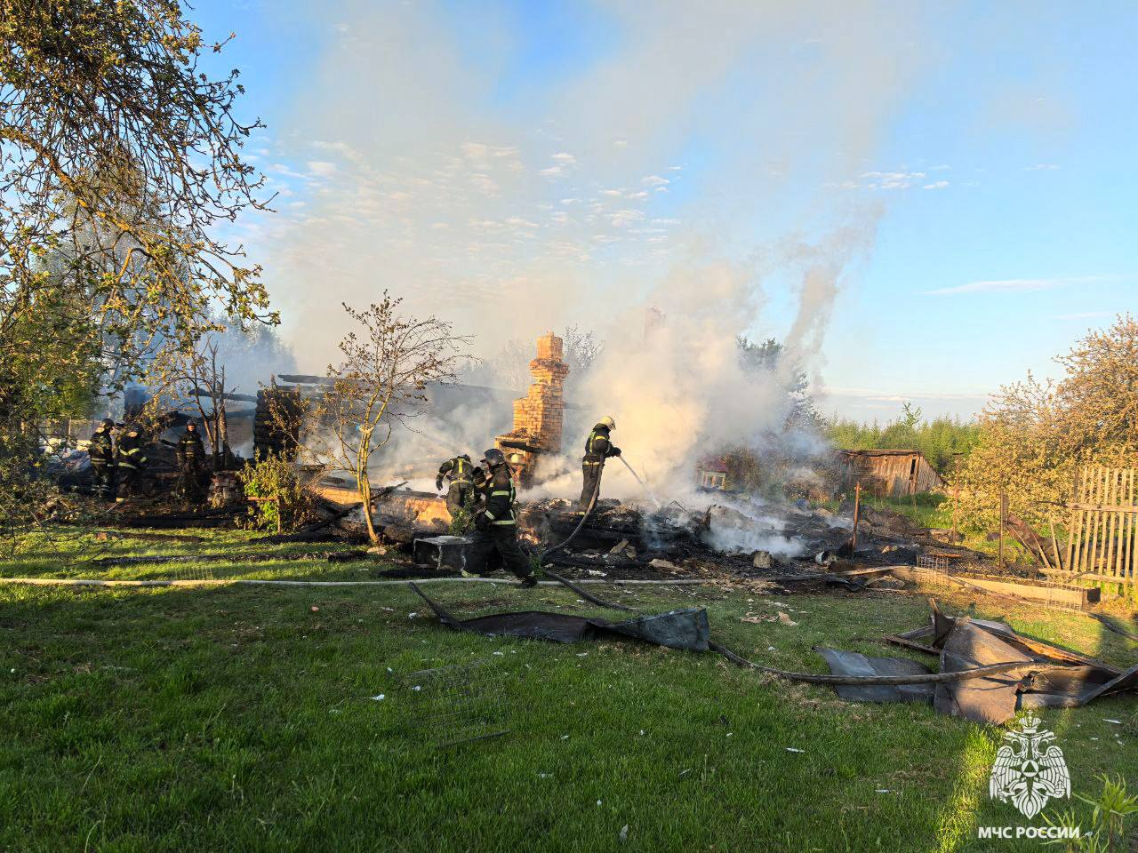В Завидово сгорел жилой дом 