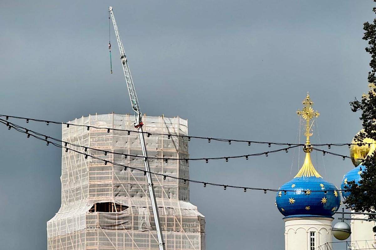 В Твери на колокольню Спасо-Преображенского собора установят купол и крест Фото: Тверская епархия