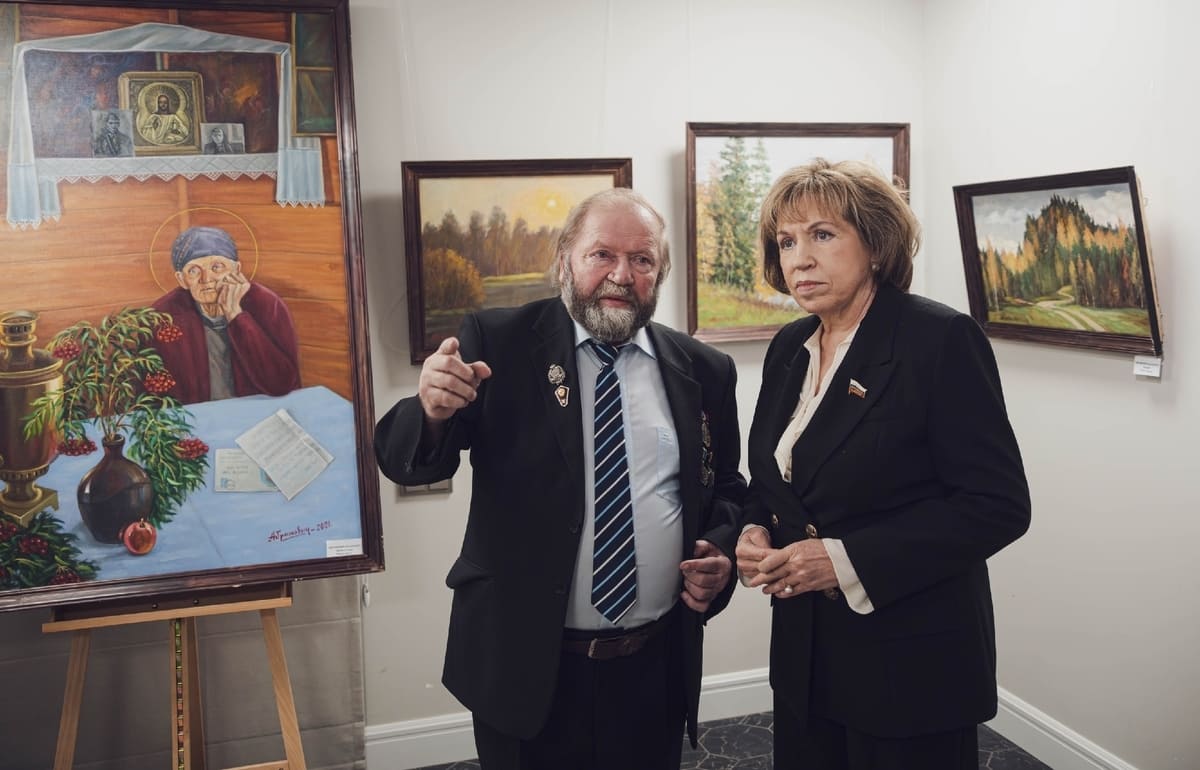 В Твери открыта выставка уроженца Нелидово Владимира Абрамовича «От пейзажа - до портрета»  Фото: Олег Метлин