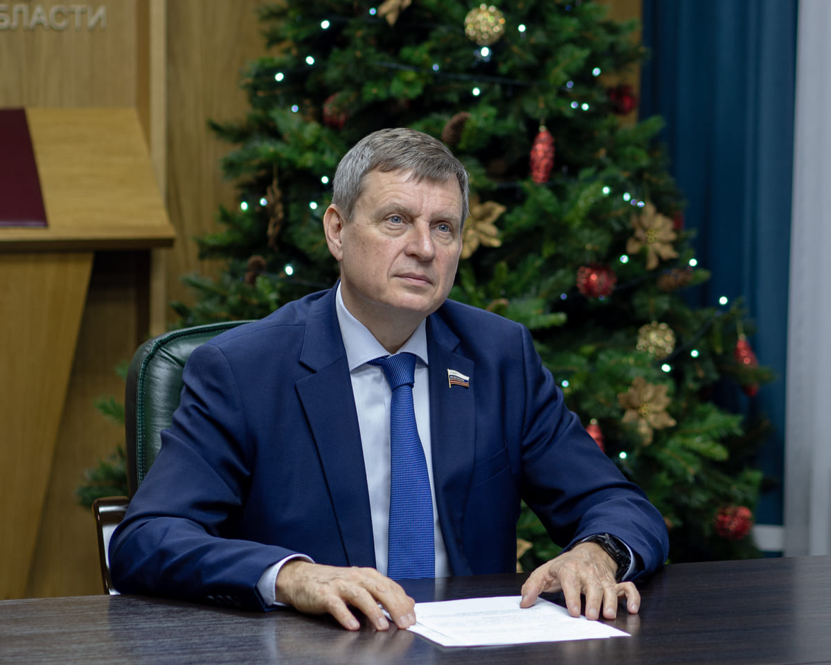 Поздравление сенатора Российской Федерации Андрея Епишина с Новым годом и Рождеством Христовым Фото: пресс-служба СФ РФ