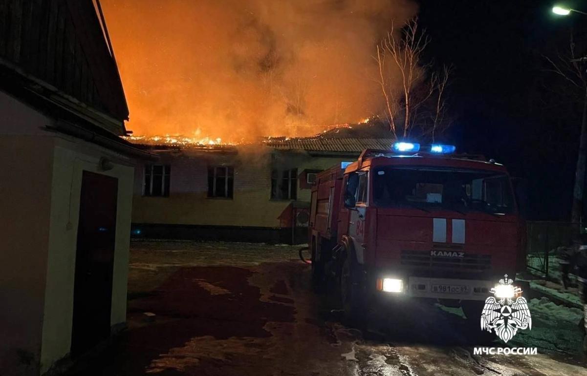 Появились фото тушения пожара в санатории Игуменка под Конаково - новости Афанасий