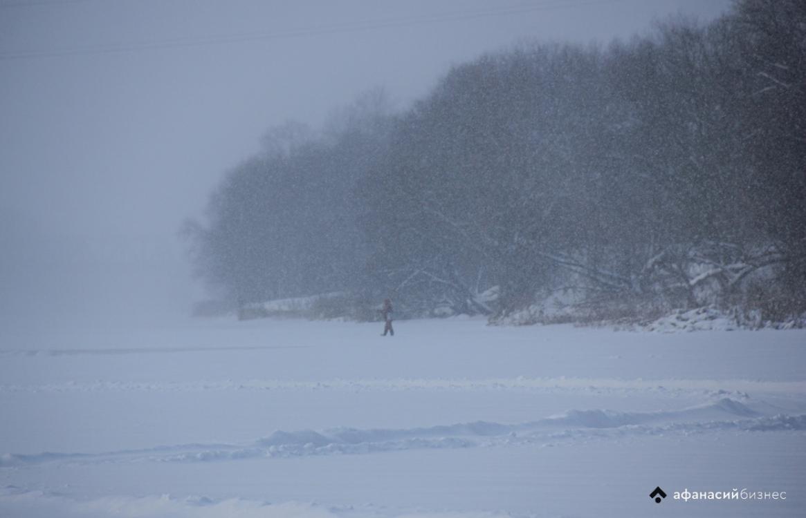 Сегодня в Твери целый день снег