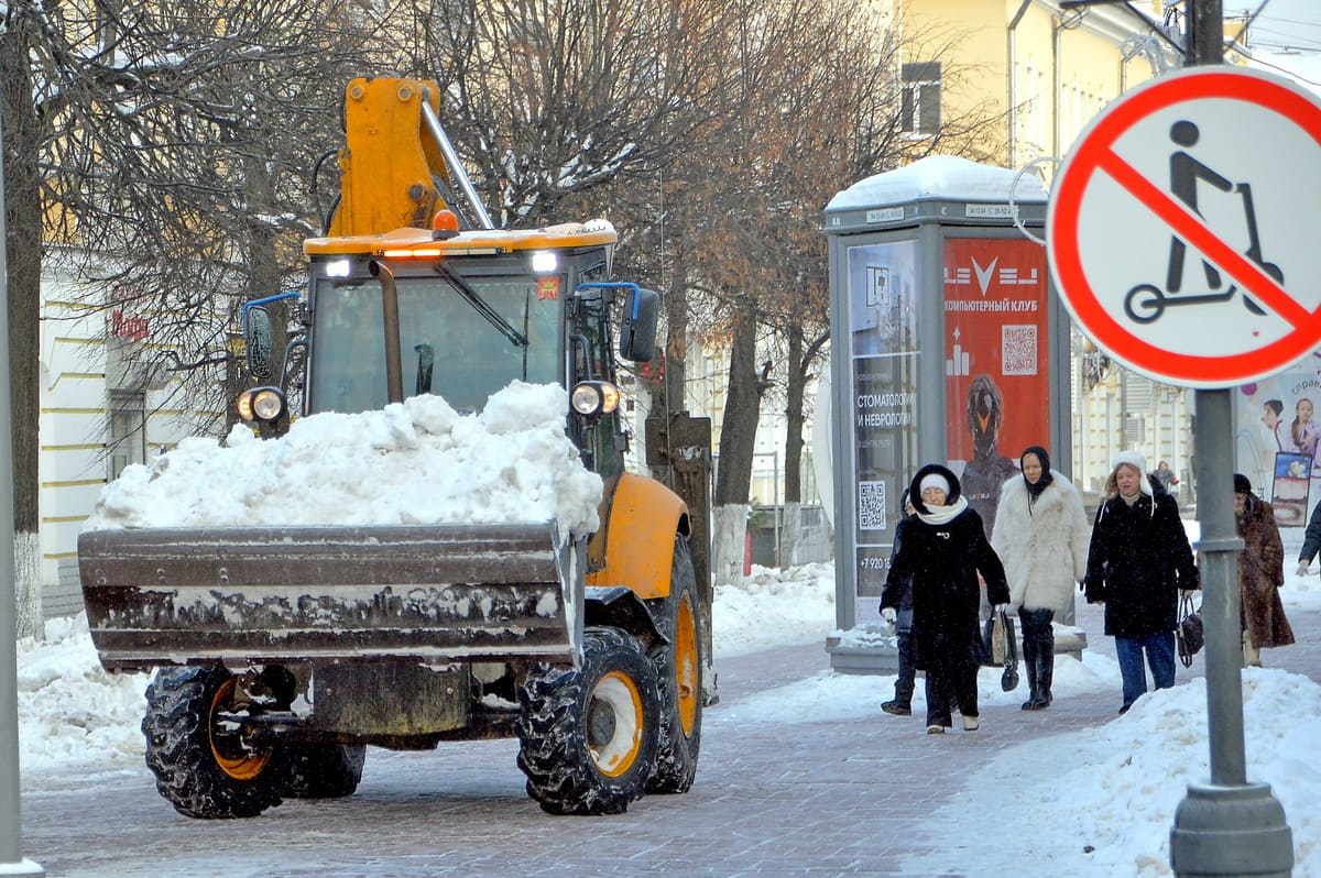 За неделю с улиц Твери вывезено порядка 24 тысяч кубометров снега Фото предоставлено администрацией города Твери