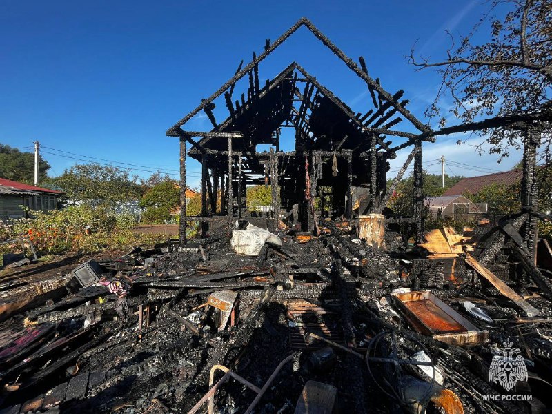 Ребенок пострадал на пожаре под Тверью Фото: ГУ МЧС по Тверской области