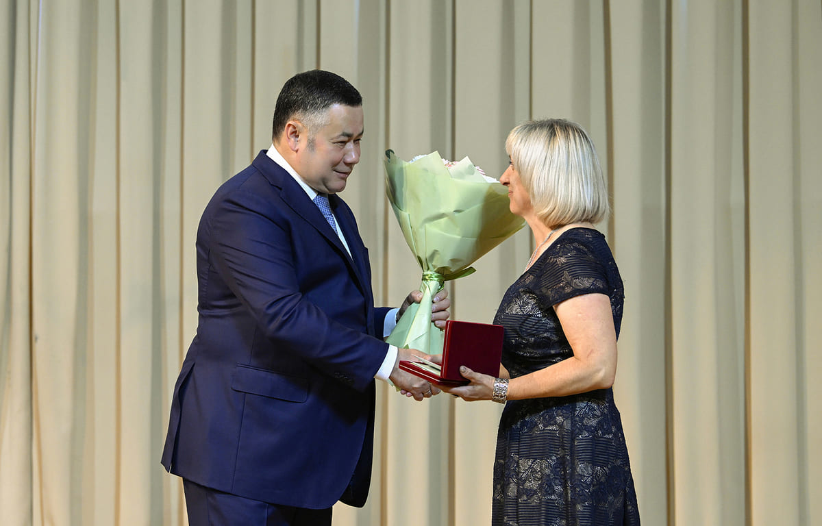 Игорь Руденя и Владимир Васильев наградили соцработников Тверской области Фото предоставлено правительством Тверской области