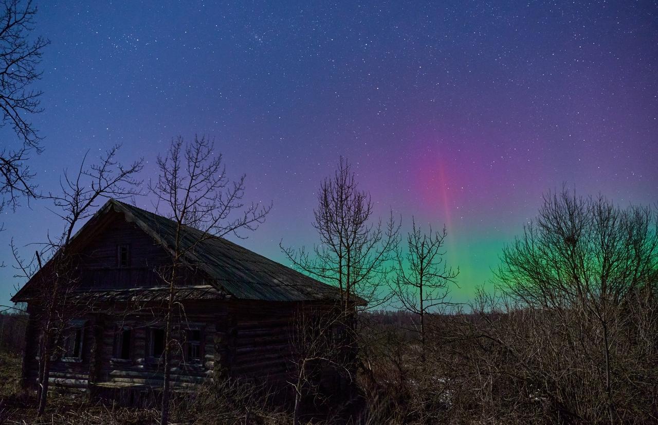 В Тверской области наблюдали северное сияние
