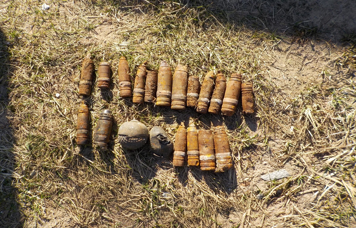 В Тверской области найдены более 30 снарядов и одна мина времен войны Фото: МЧС по Тверской области