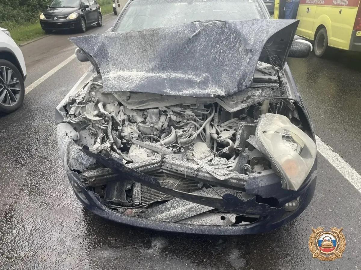 Автомобилистка отвлеклась и попала в ДТП на трассе в Тверской области Фото: ГАИ