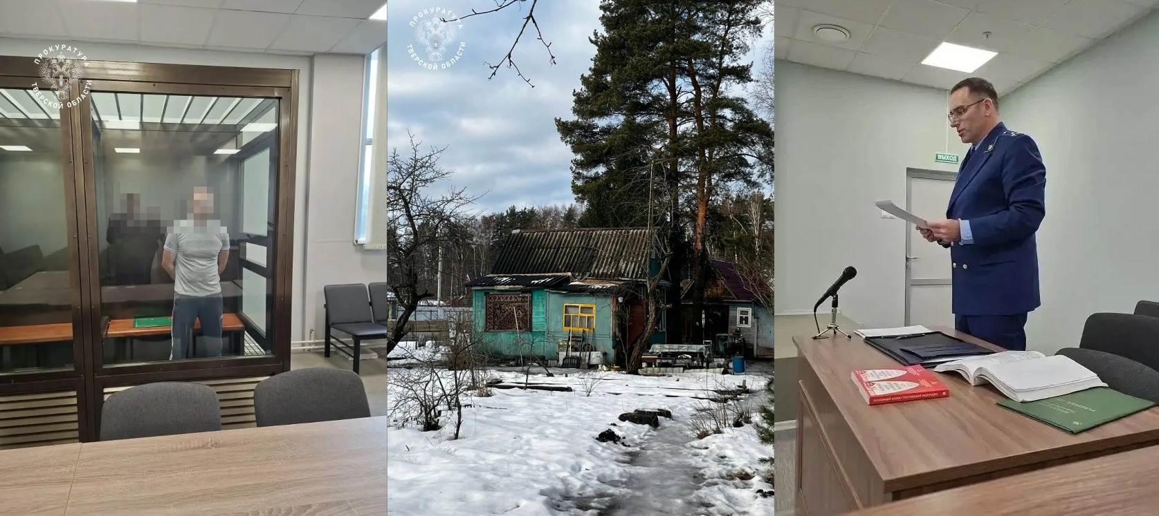 Гособвинение просит 19 лет колонии для убийцы пожилых супругов в СНТ под Тверью Фото, видео: УМВД России, СК и прокуратура Тверской области
