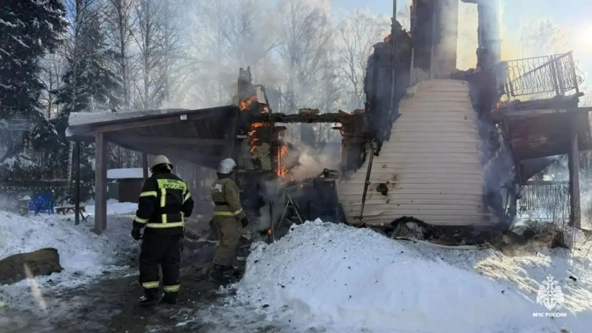 В Старицком округе на пожаре пострадал дачник Фото: МЧС