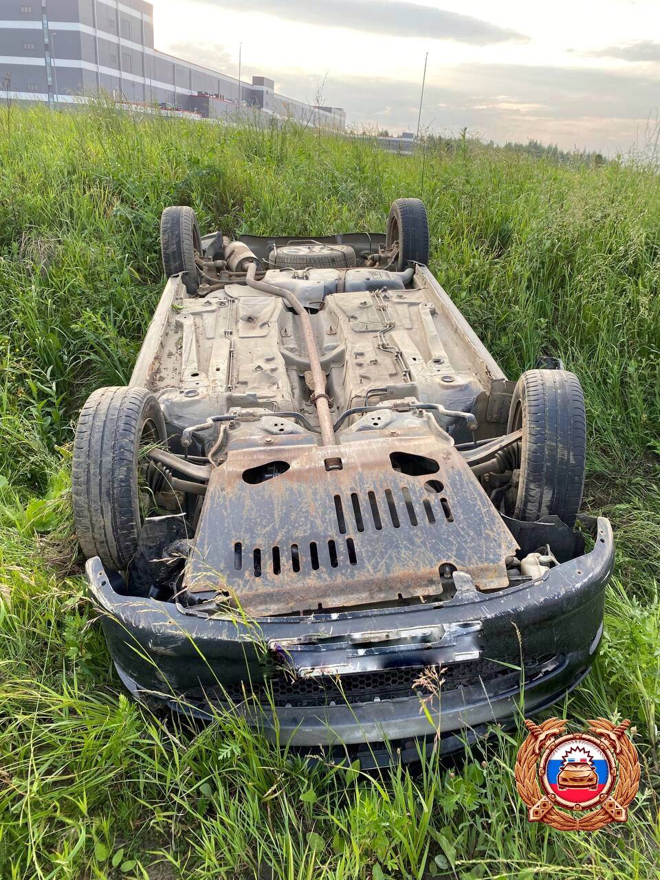 Под Тверью у «Ориона» автомобиль вылетел в кювет и перевернулся