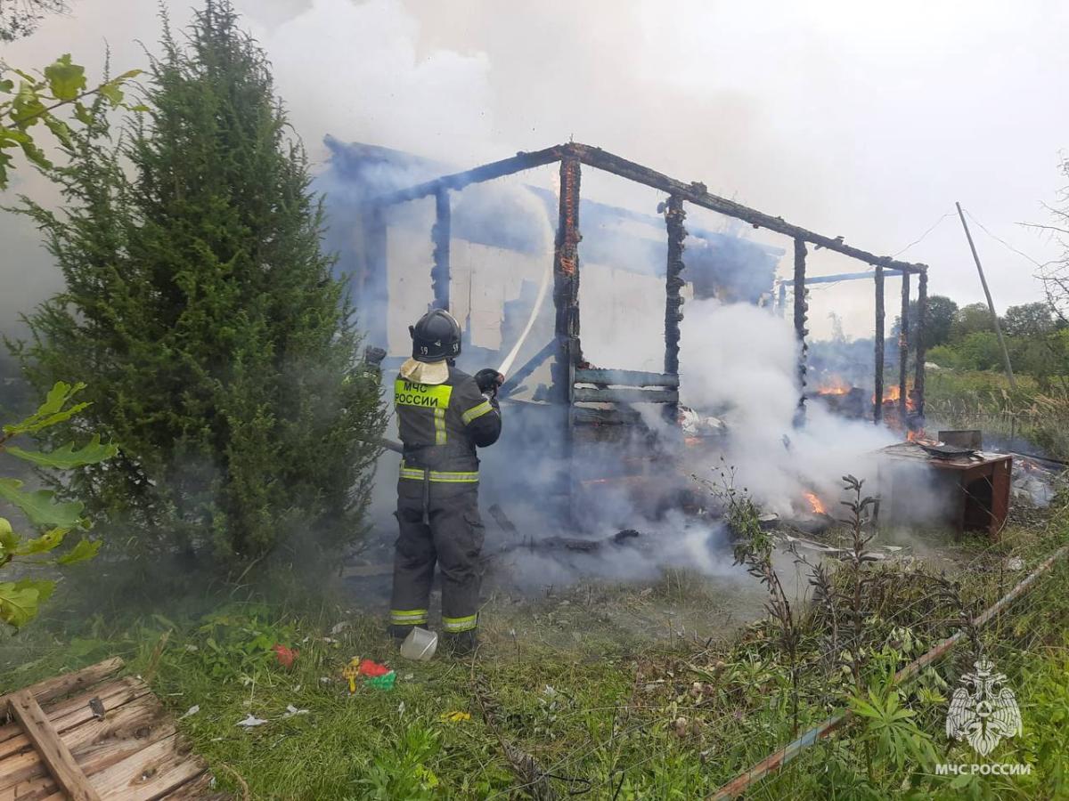 Названа предварительная причина пожара в Тверской области, где погиб ребенок Фото: МЧС Тверской области