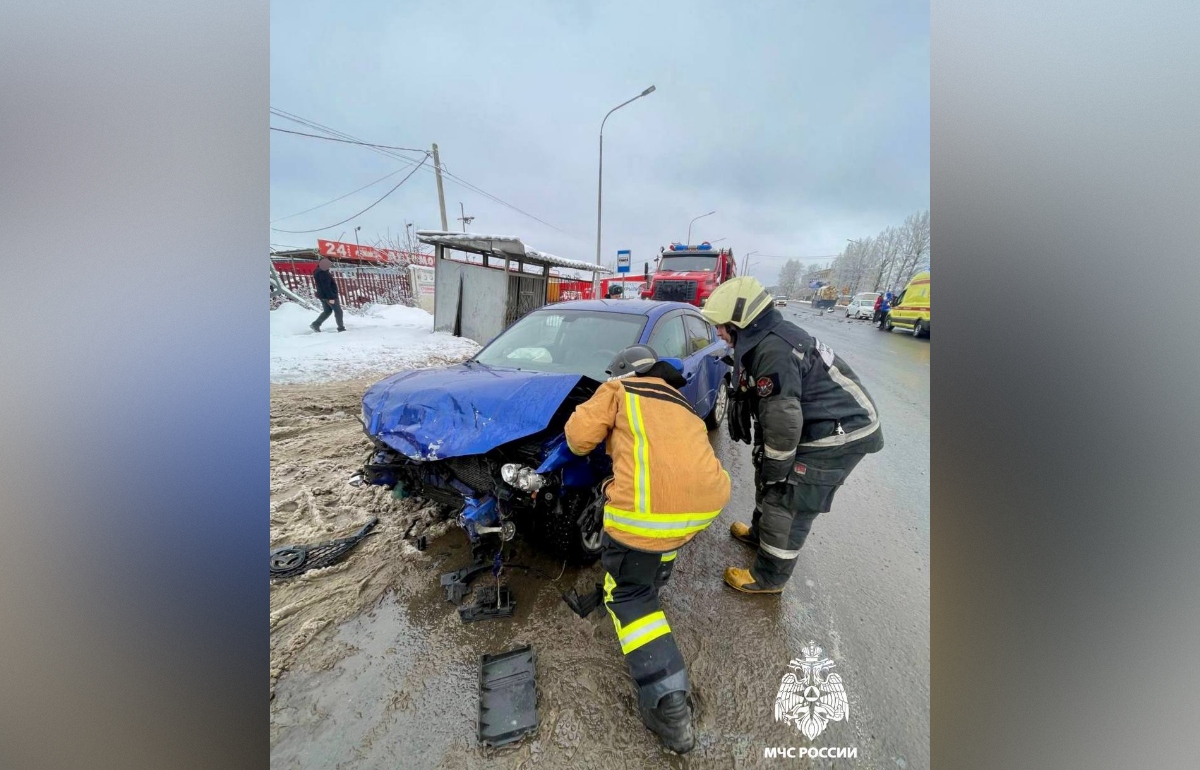 На улице Шишкова в Твери произошло ДТП с пострадавшим Фото: МЧС