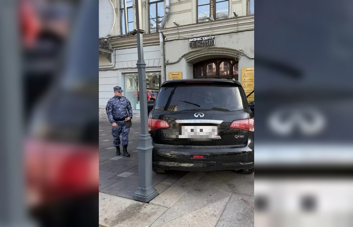 Житель Тверской области протаранил дом на Невском проспекте Фото: Росгвардия. Санкт-Петербург и ЛО